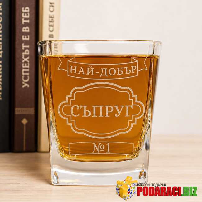Чаша за уиски „Най-добър съпруг“